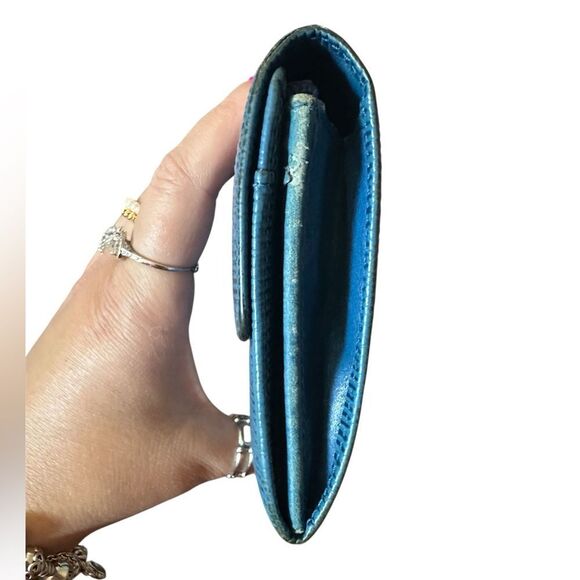 Louis Vuitton Epi Azure Blue Wallet - Picture 7 of 11